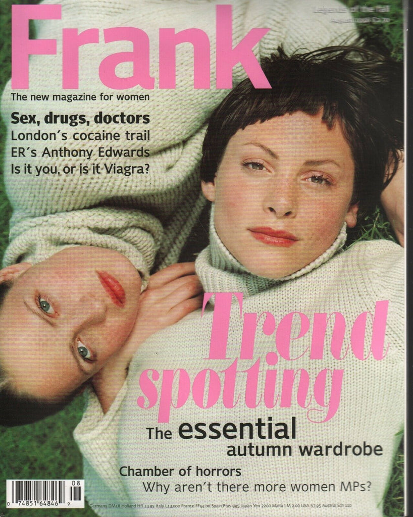 Frank UK Fashion Magazine August 1998 Anthony Edwards Autumn Wardrobe 013020AME