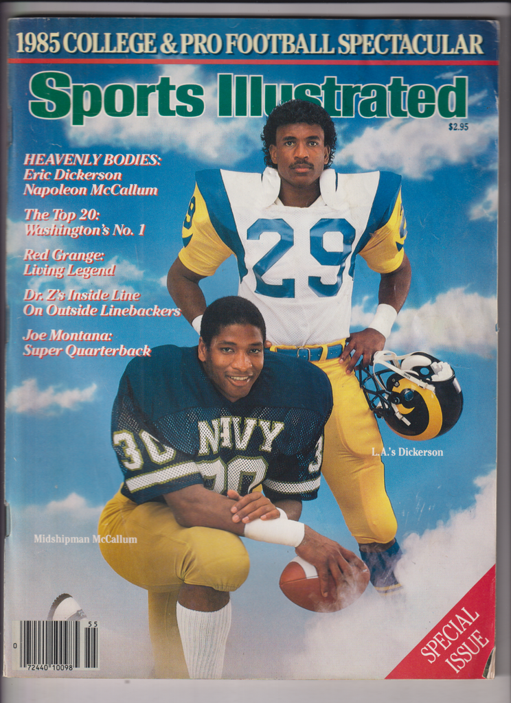 Sports Illustrated Mag Eric Dickerson Napoleon McCallum 1985 College 011120nonr