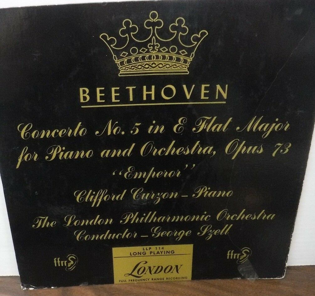 Beethoven Concerto No 5 in E Flat Major Op. 73 Emperor LP114 vinyl 012718LLE