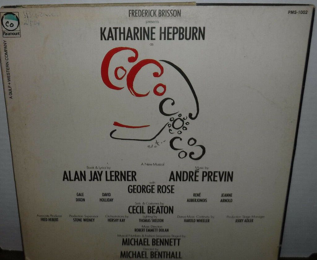 Katharine Hepburn as Coco a new musical PMS-1002 vinyl 012018LLE