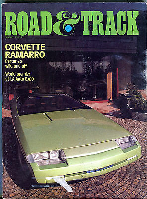 Road & Track Magazine June 1984 Corvette Ramarro VGEX 010416jhe2