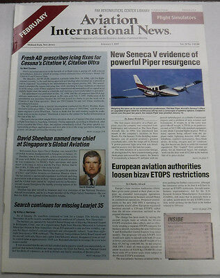 Aviation International News Magazine New Seneca V February 1997 FAL 072115R