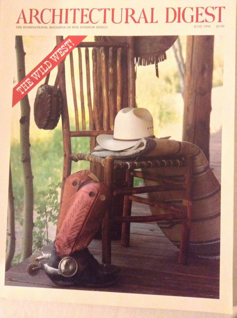 Architectural Digest Magazine the Wild West June 1992 083117nonrh