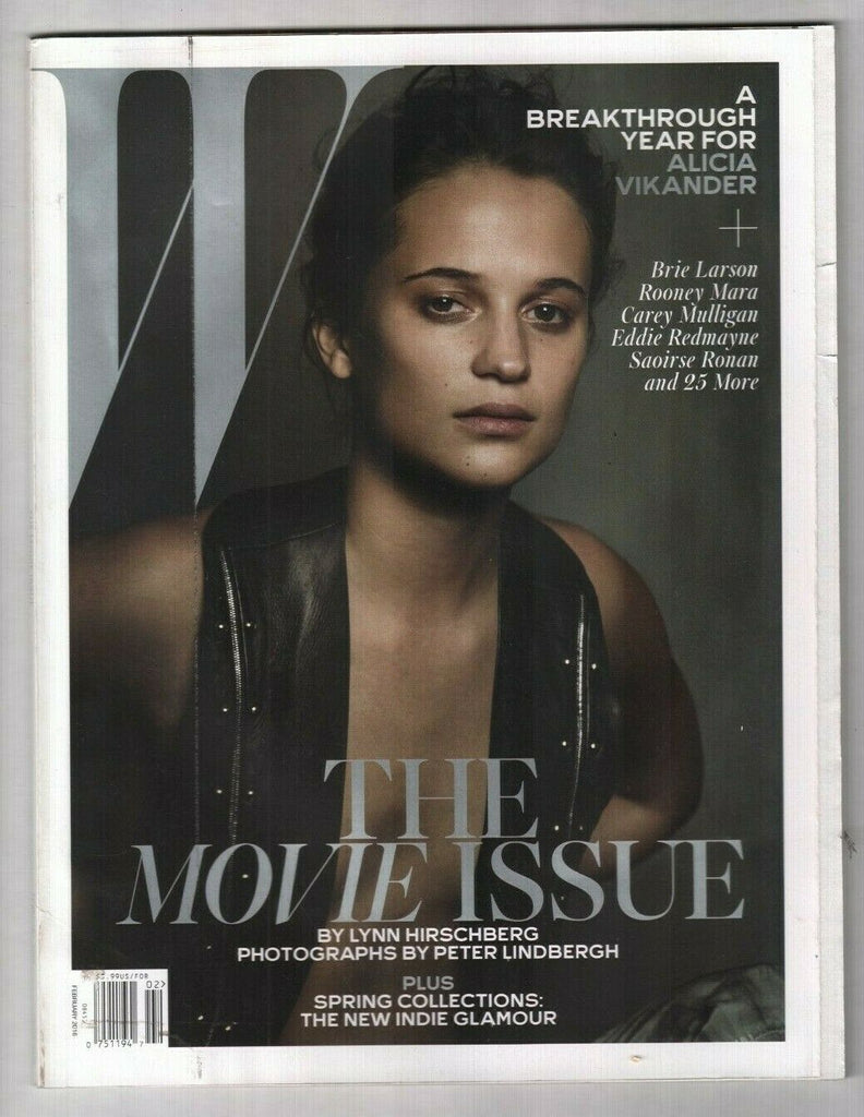 W Magazine Lynn Hirschberg & Alicia Vikander February 2016 011520nonr
