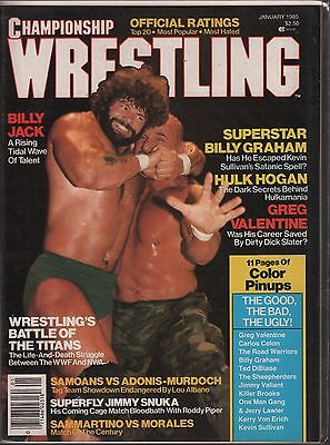 Championship Wrestling January 1985 Billy Jack, Hulk Hogan EX 012016DBE