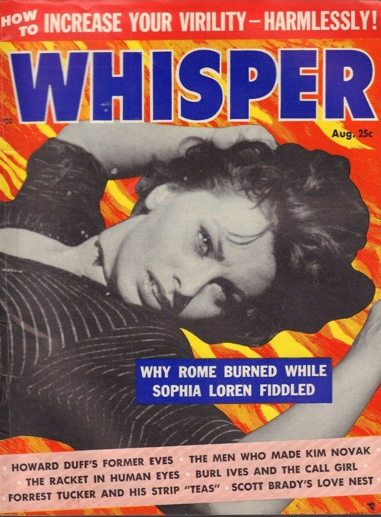 Whisper August 1957 Sophia Loren Kim Novak Scott Brady 013119DBE2