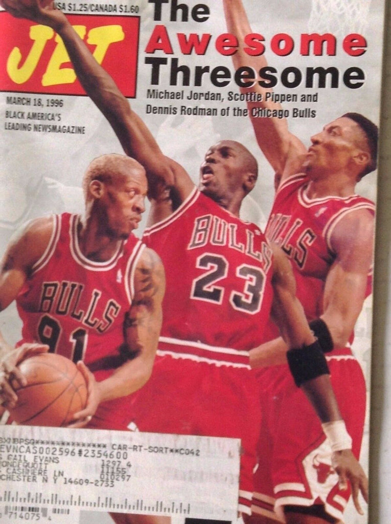 Jet Magazine Michael Jordan Scottie Pippen March 18, 1996 090517nonrh