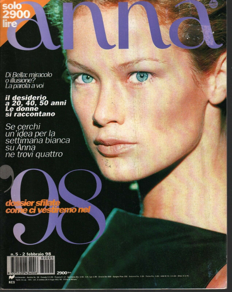 Anna Italian Fashion Magazine February #5-2 1998 Monica Feudi 030320AME