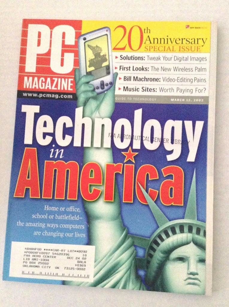 PC Magazine Technology In America 20th Anniversary March 12, 2002 022717NONRH