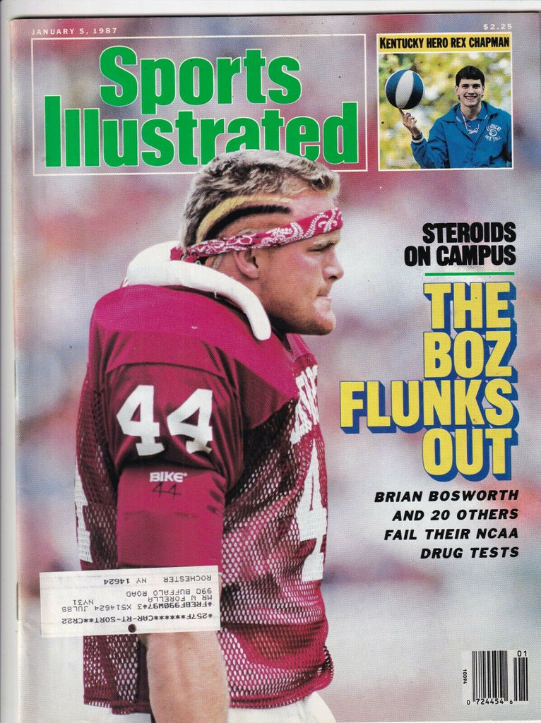 Sports Illustrated Brian Bosworth Drug Tests January 5, 1987 091719nonr