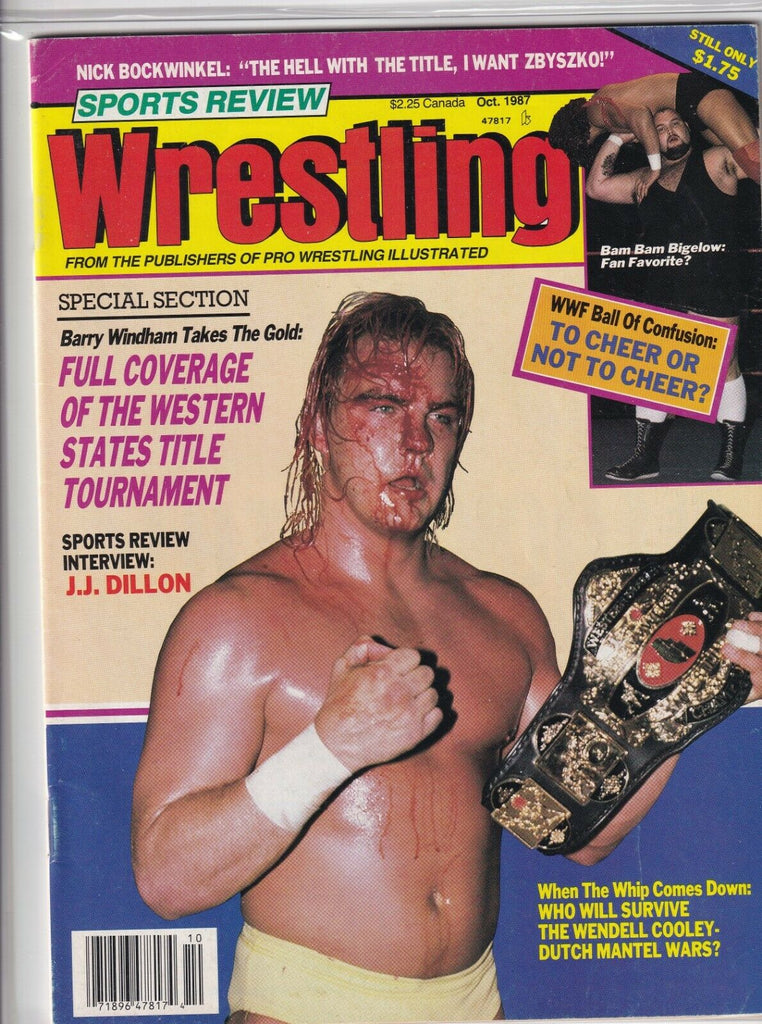 Sports Review Wrestling Barry Windham J.J. Dillon October 1987 060519nonr