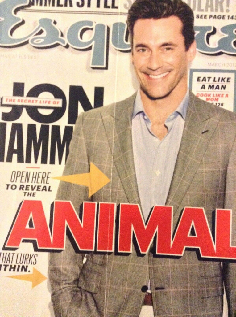 Esquire Magazine John Hamm Animal That Lurks Within March 2012 121418nonrh