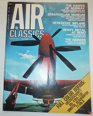 Air Classics Magazine Strathallan Museum Hawks Of Norway January 1976 040915R