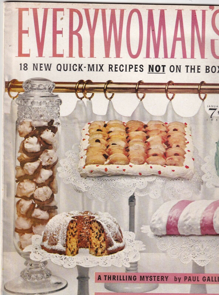 Everywoman's Mag 18 Quick Recipes January 1957 100719nonr