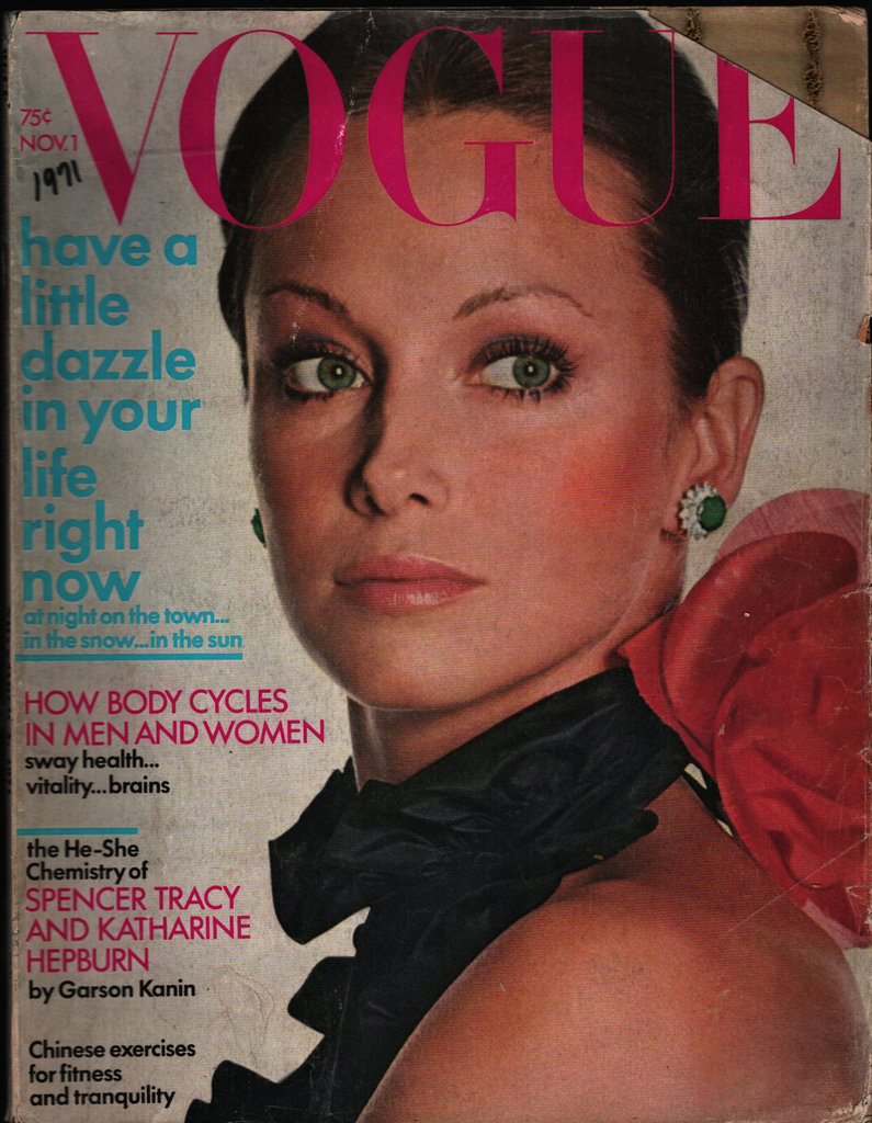 Vogue Fashion Magazine November 1971 Katarine Hepburn Spencer Tracy 022321ame