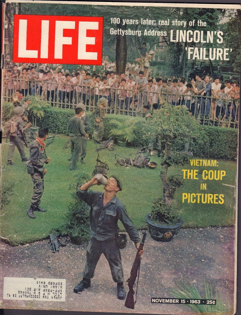 Life November 15 1963 Vietnam Coup, Lincolns Failure w/ML Gd 093016DBE