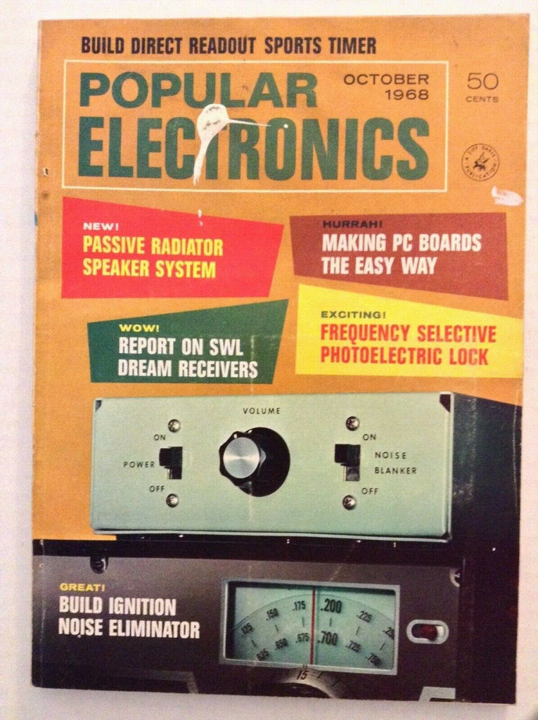 Popular Electronics Passive Radiator Speaker System October 1968 091119nonrh