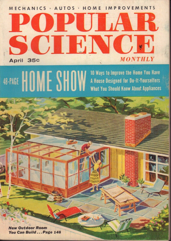 Popular Science Magazine April 1956 Improve Your Home 081817nonjhe