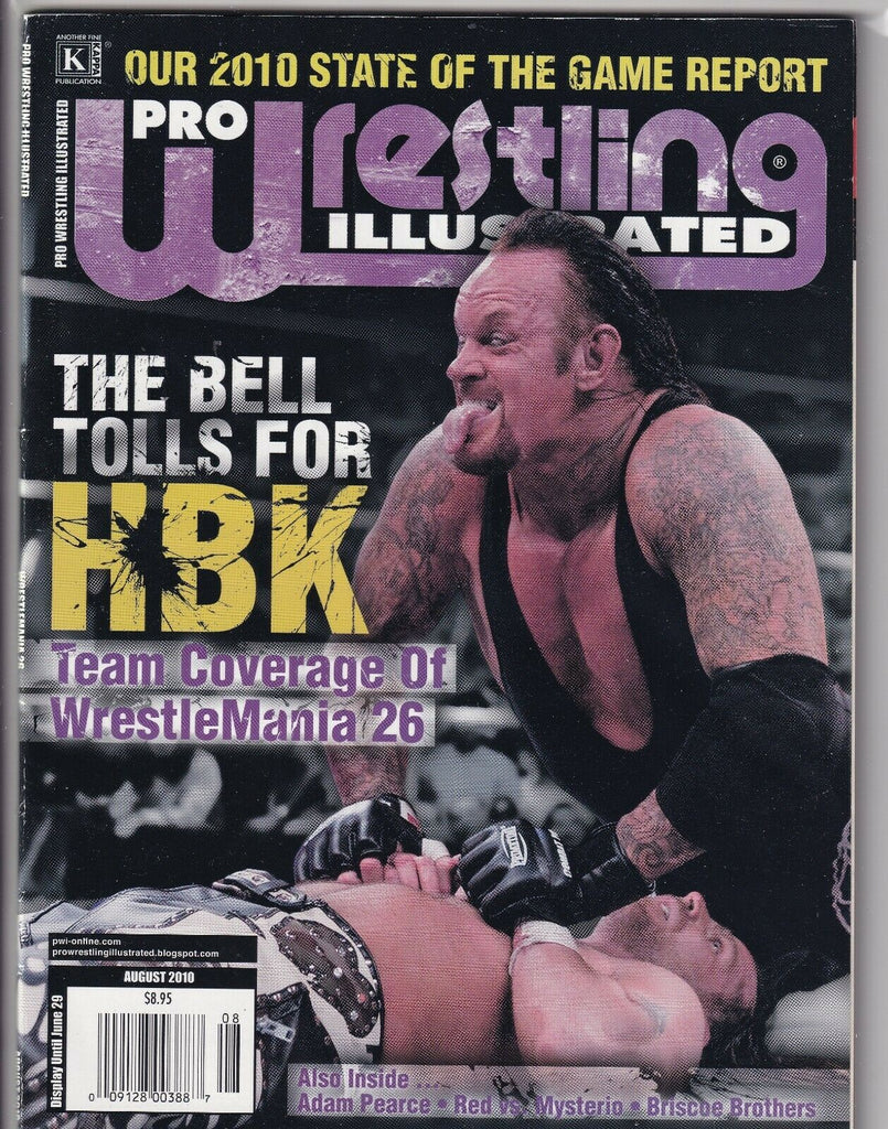 Pro Wrestling Illustrated Undertaker Shawn Michaels August 2010 061819nonr