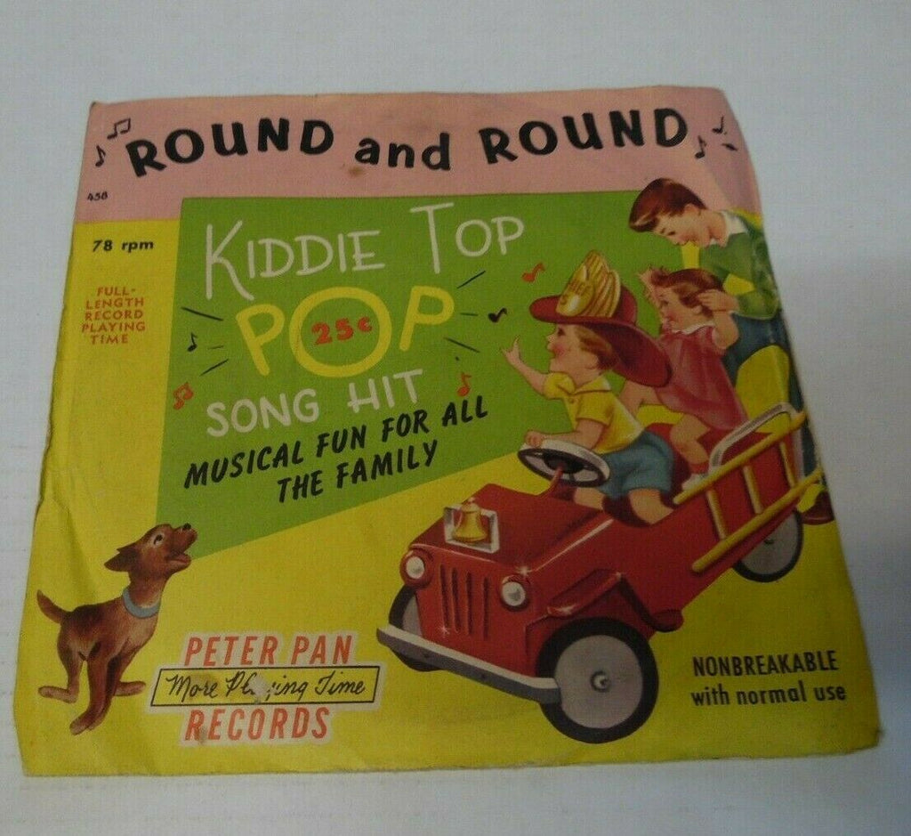 Round and Round Kiddie Top Pop 78 rpm 022920LLE45