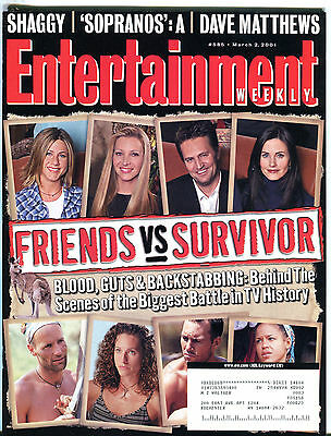 Entertainment Weekly March 2 2001 Friends vs. Survivor Shaggy EX 012216jhe