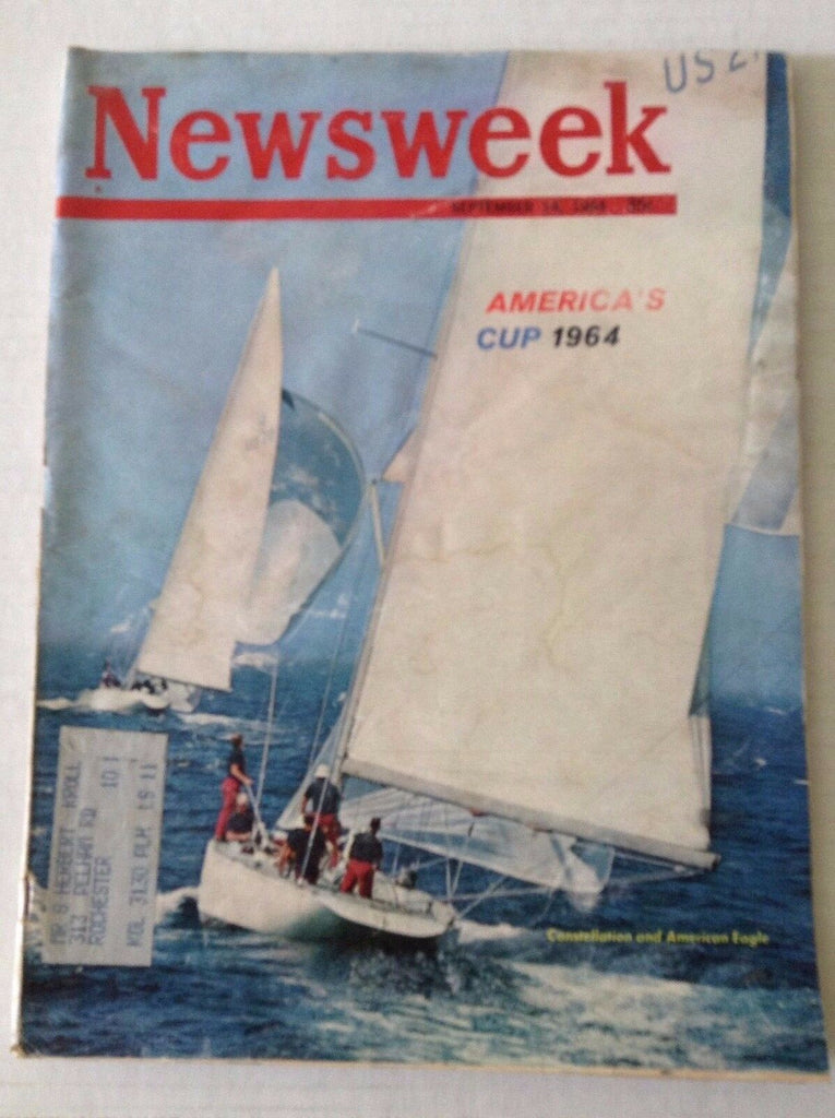 Newsweek Magazine America's Cup 1964 September 14, 1964 101216R2