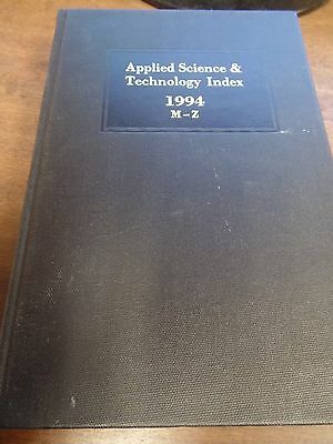 Applied Science & Technology Index 1994 M-Z Ex-FAA Library 030116ame4