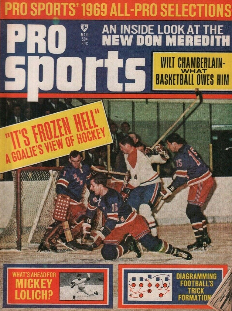 Pro Sports March 1969 Wilt Chamberlain Mickey Mantle Lou Brock 050719DBE2