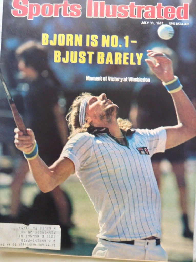 Sports Illustrated Magazine Bjorn Borg July 11, 1977 091417nonrh