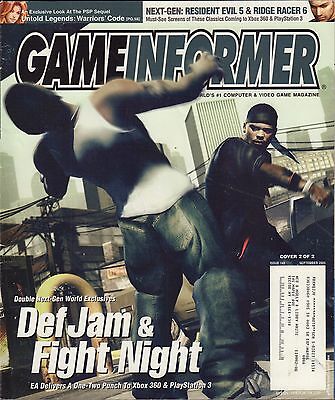 Gameinformer September 2005 Cover 2/2 Def Jam, Fight Night w/ML VG 081016DBE