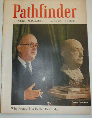 Pathfinder Magazine President Vincent Auriol April 1951 032615R