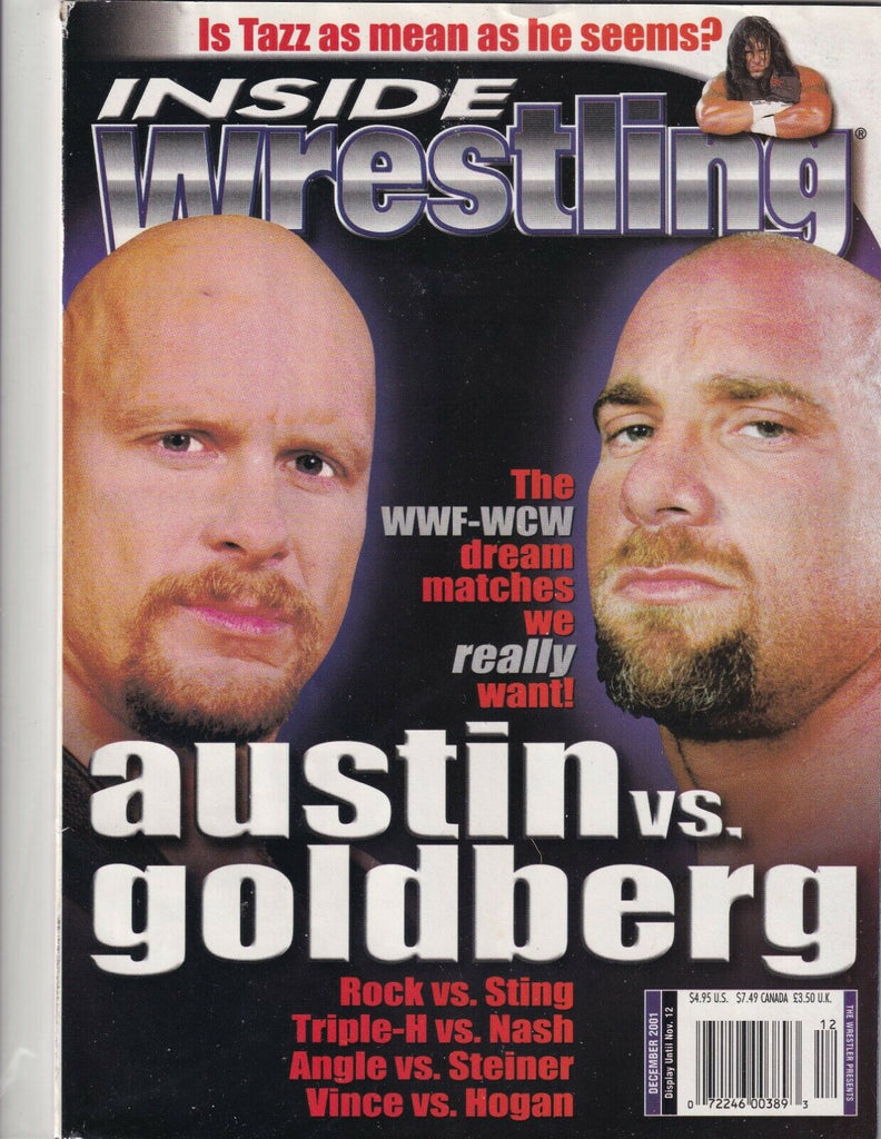 Inside Wrestling Stone Cold Goldberg Tazz December 2001 061919nonr