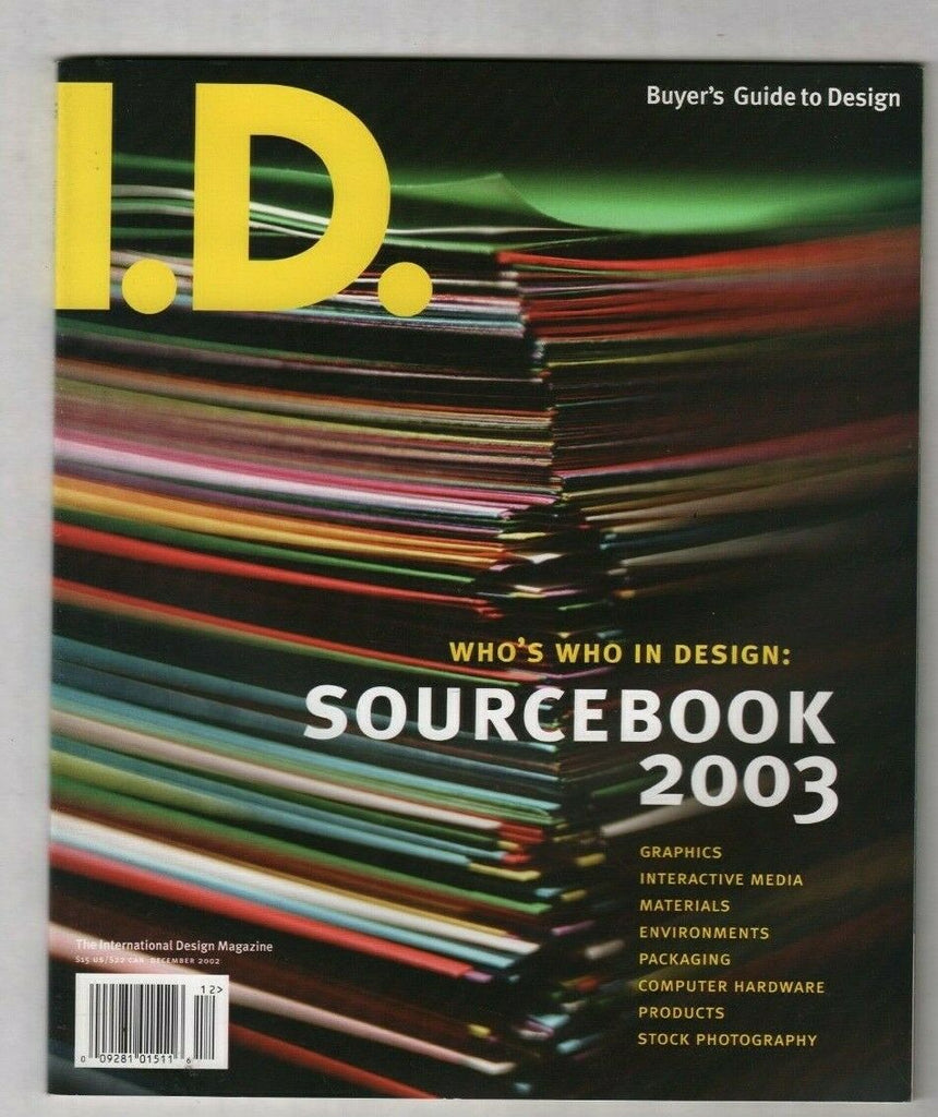 I.D. Design Magazine Sourcebook 2003 Interactive Media December 2002 020820nonr