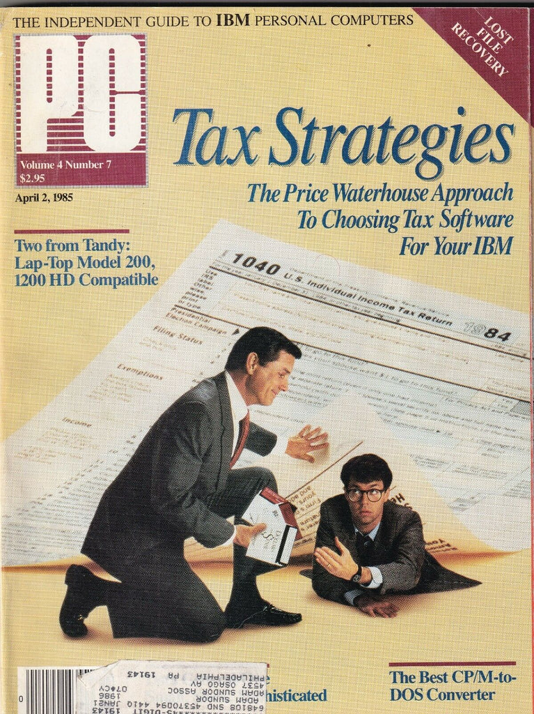 PC Magazine Tax Strategies Two From Tandy April 2, 1985 102119nonr