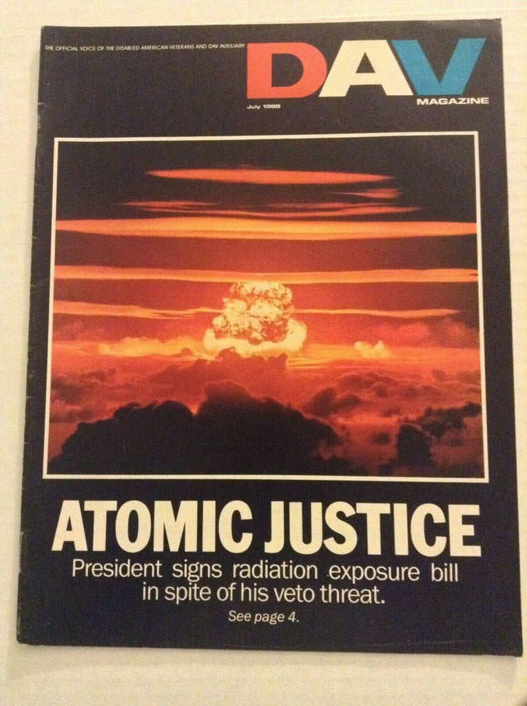 Disabled American Veterans Maga Atomic Justice July 1988 072119nonrh