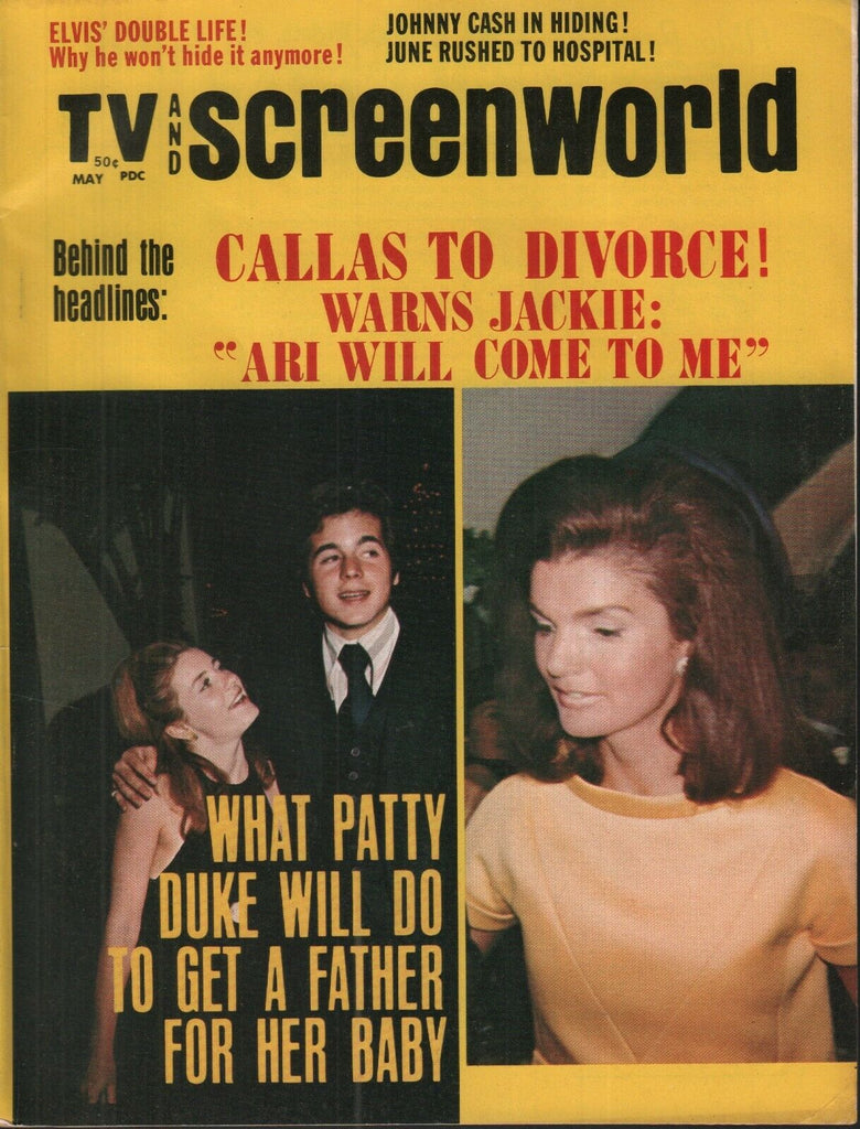 TV & Screenworld May 1971 Jackie Kennedy Onassis Johnny Cash 062019AME