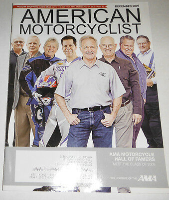 American Motorcyclist Magazine AMA Hall Of Famers December 2009 071414R