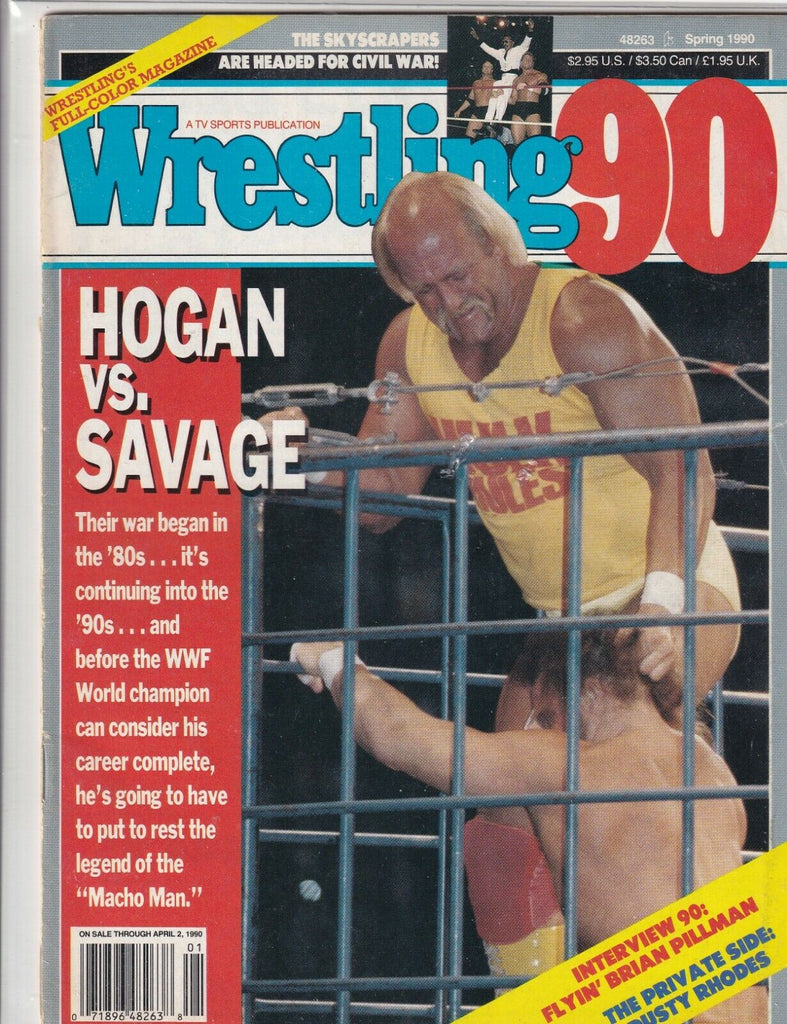 Wrestling Magazine Hulk Hogan Randy Savage Skyscrapers Spring 1990 061819nonr
