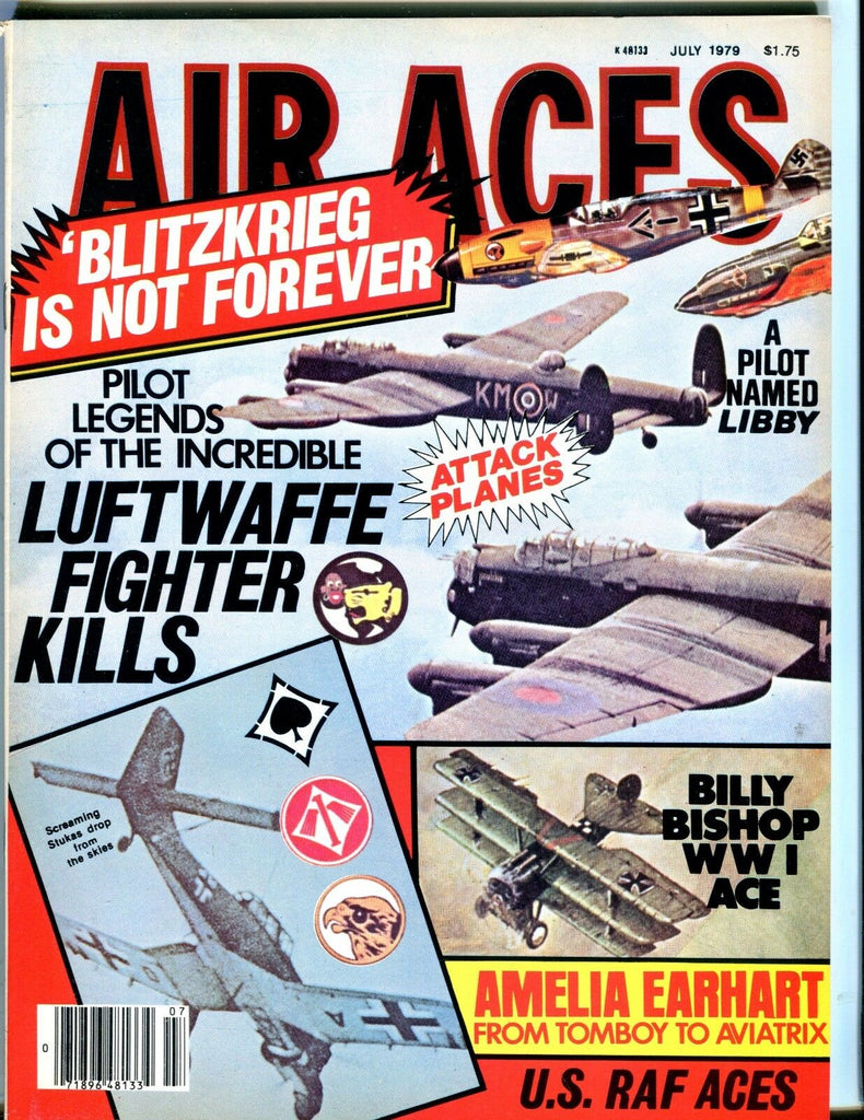 Air Aces Magazine July 1979 Billy Bishop WWI Ace EX No ML 053017nonjhe