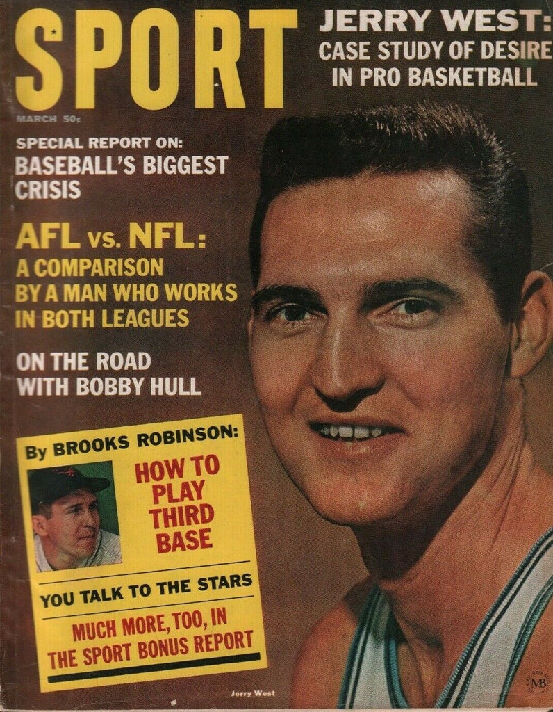 Sport March 1965 AFL NFL Jerry West Brooks Robinson 050719DBE2