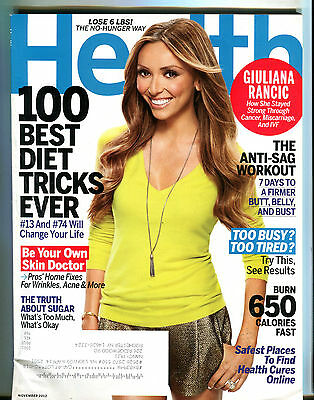 Health Magazine November 2012 Giuliani Rancic EX 070716jhe
