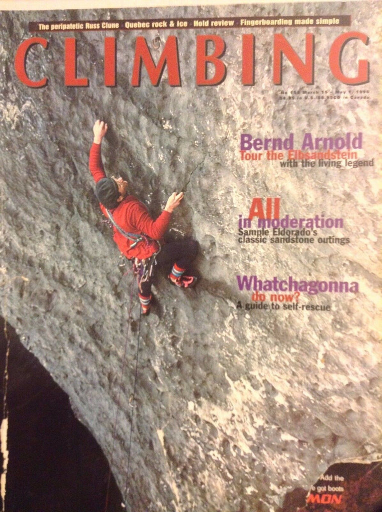 Climbing Magazine Bernd Arnold March/May 1, 1996 102417nonrh
