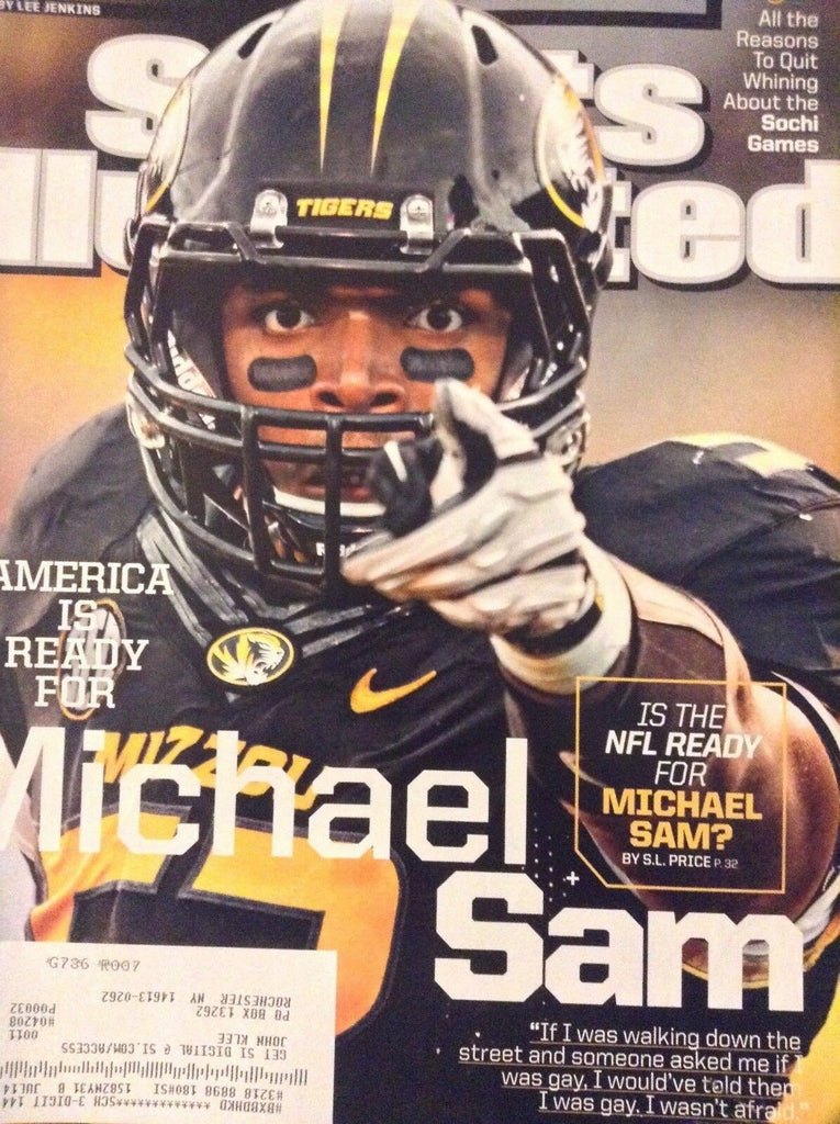Sports Illustrated Magazine Michael Sam February 17, 2014 121218nonrh