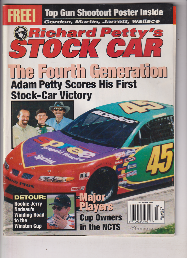 Richard Petty's Stock Car Mag Adam Petty Scores December 1998 121919nonr
