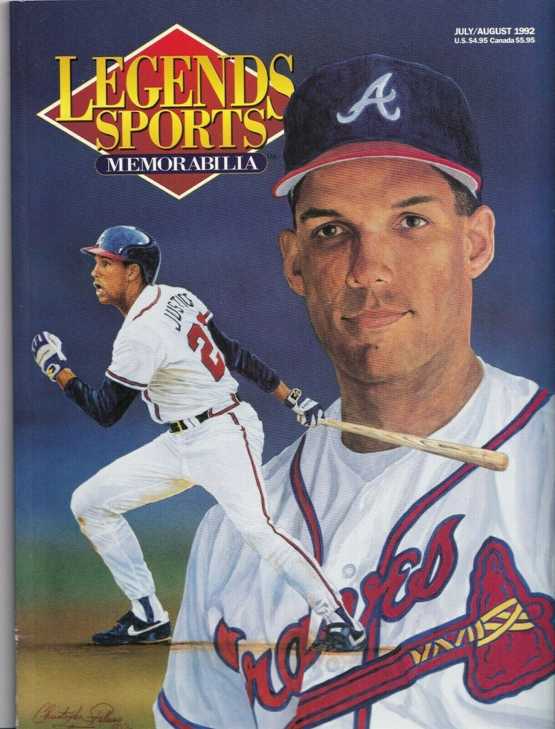 Legends Sports Memorabilla David Justic July/August 1992 041019nonr