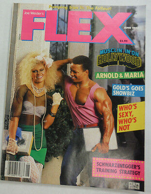 Flex Magazine Arnold Schwarzenegger June 1986 Gea Johnson June 1986 051415R