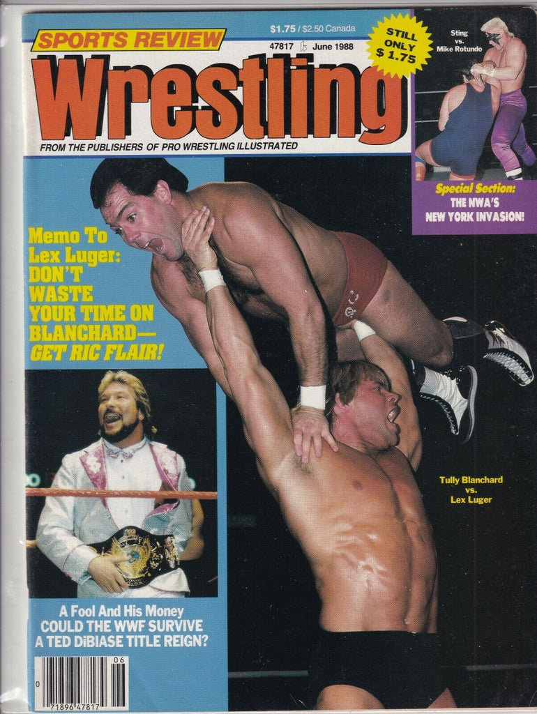 Sports Review Wrestling Tully Blanchard Lex Luger June 1988 060419nonr