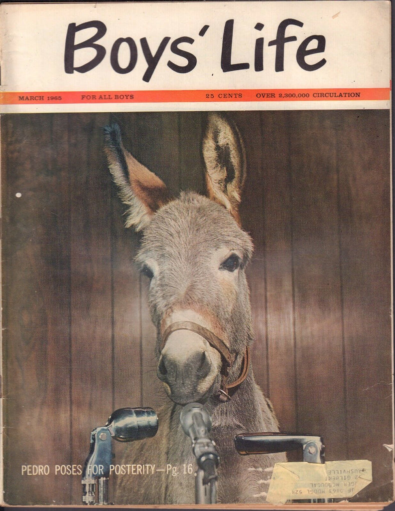 Boys Life March 1965 Pedro Poses for Posterity w/ML 011717DBE2