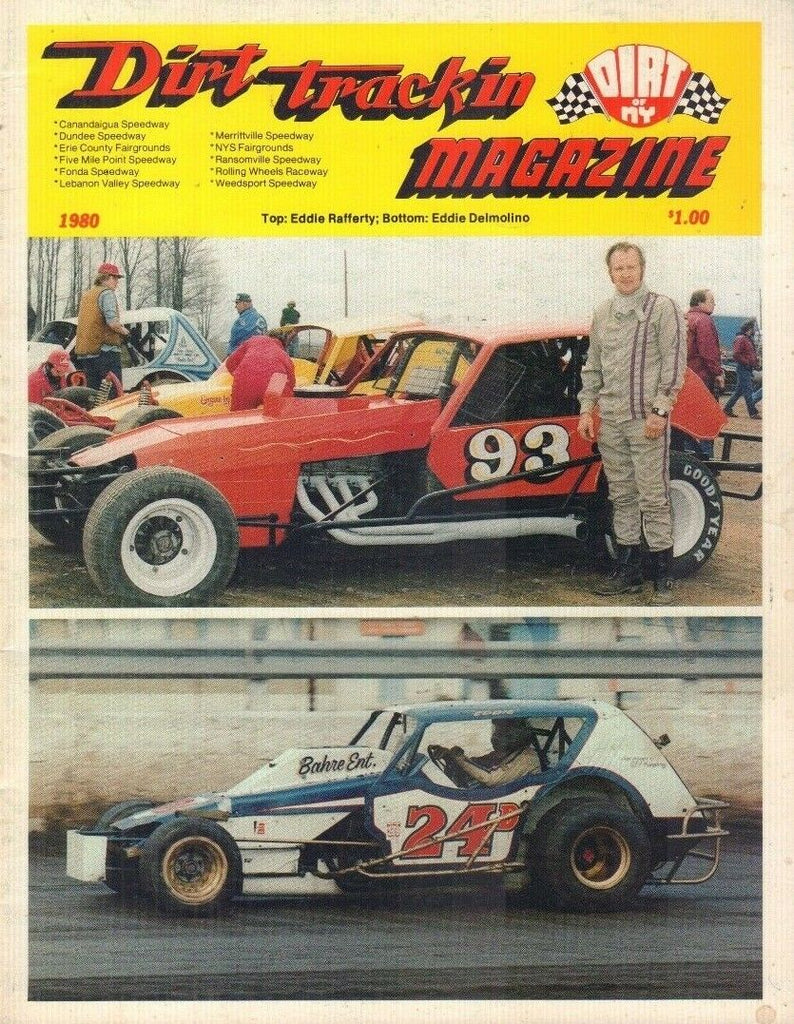 Dirt Trackin Magazine Eddie Rafferty & Eddie Delmonlino 1980 050718nonr