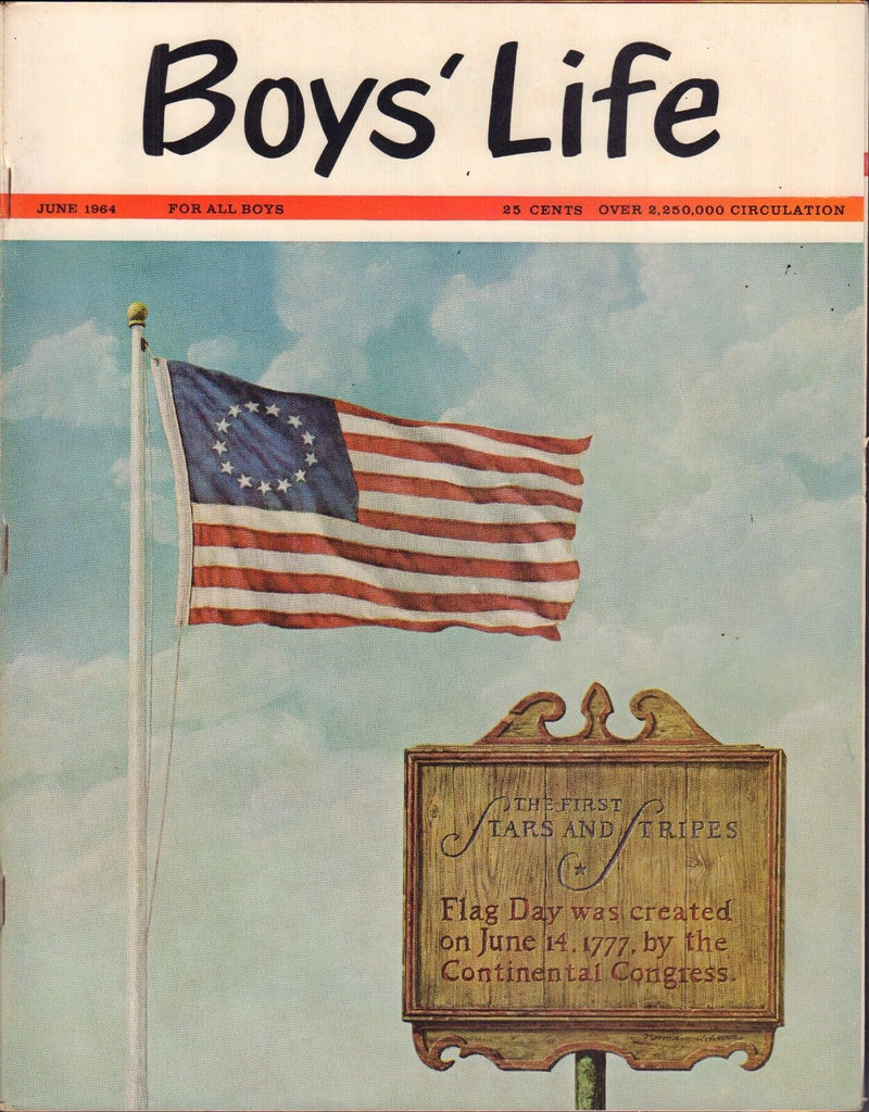 Boy's Life June 1964 Flag Day w/ML 011617DBE